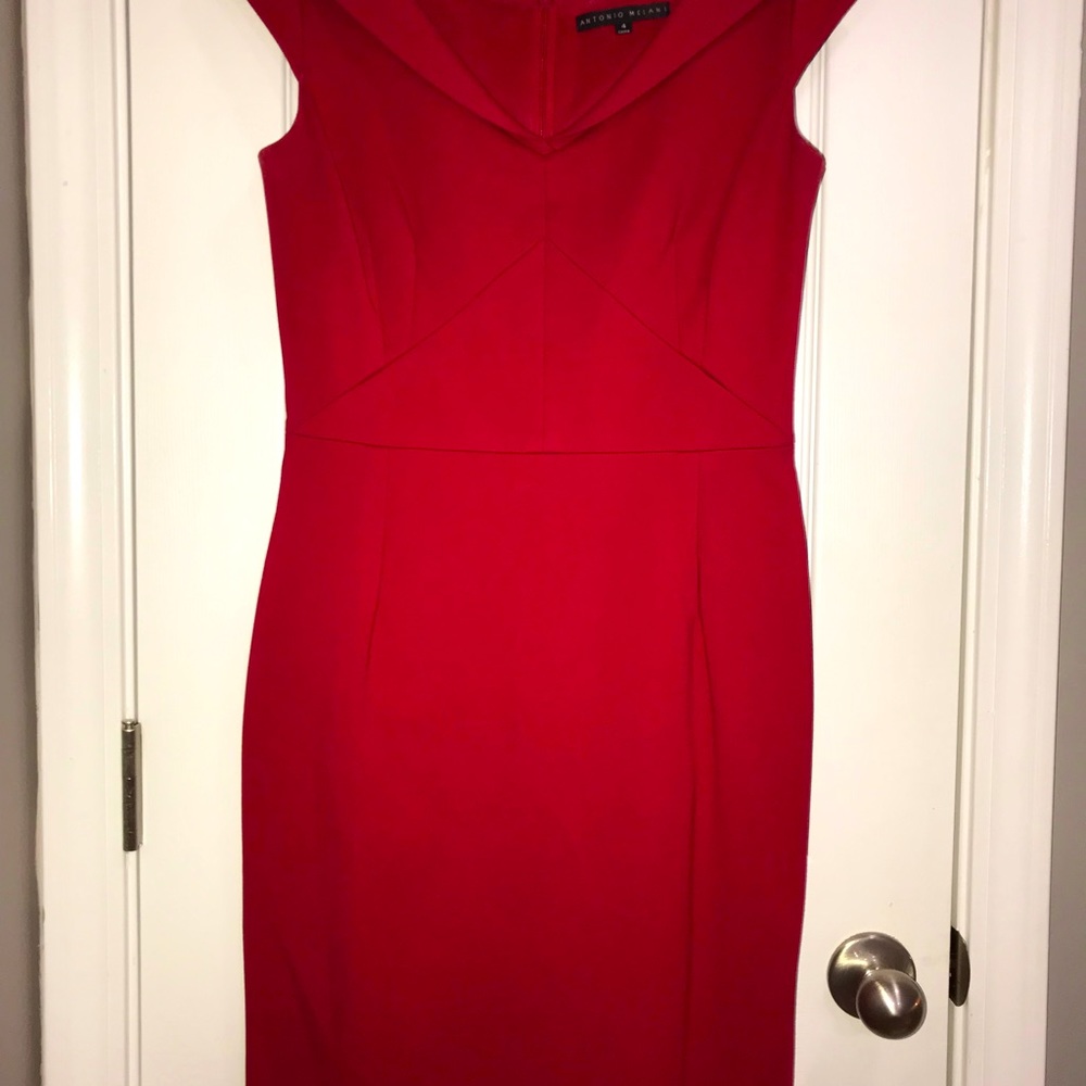 Antonio Melani Red Sheath Dress || Size 4
